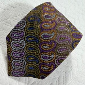 Robert Talbott Best of Class Nordstrom Mens 100% Silk Paisley Tie Made in USA